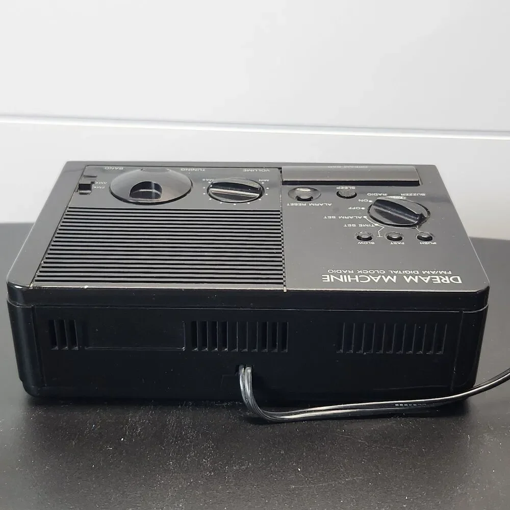 Vintage Sony ICF-C3W Alarm Clock Radio FM/AM Digital Black Dream Machine
